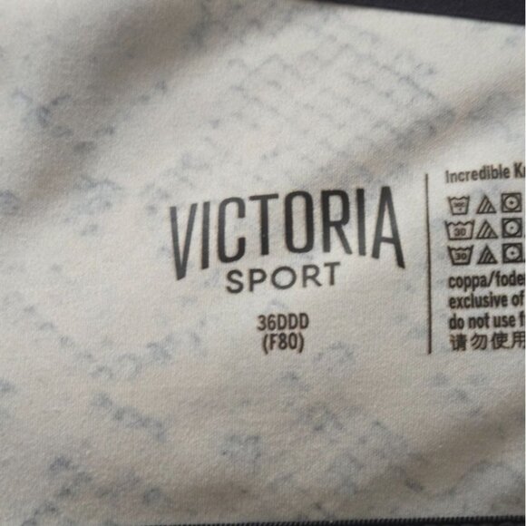 Victoria's Secret Knockout Front Close Sports Bra Gray underwired size 36DDD - Picture 5 of 6